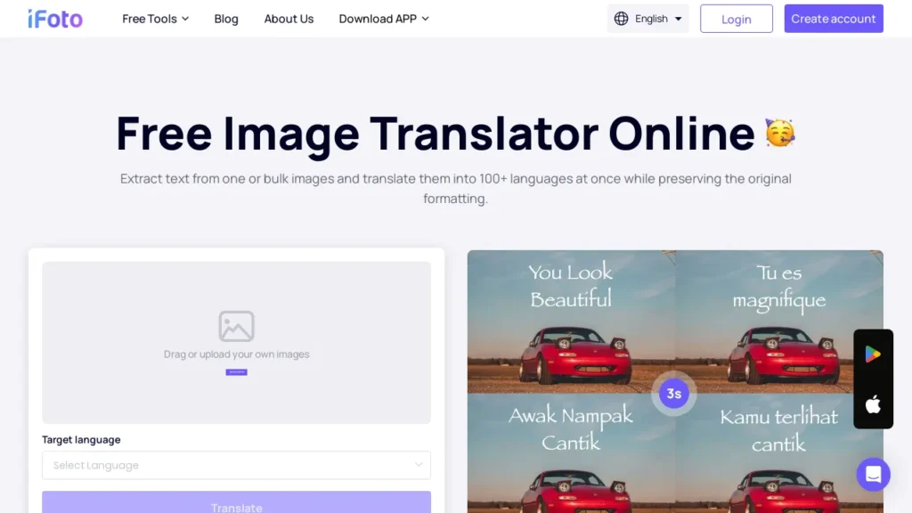 AI Image translator: Rapid translation | Logiciel IA Gratuit