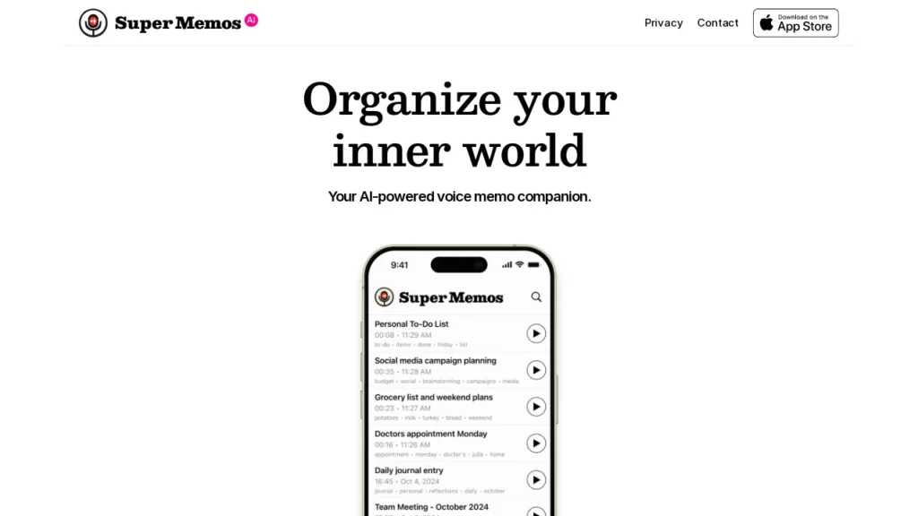AI-Powered Voice Memo Organizer and Productivity Tool | Logiciel IA Gratuit