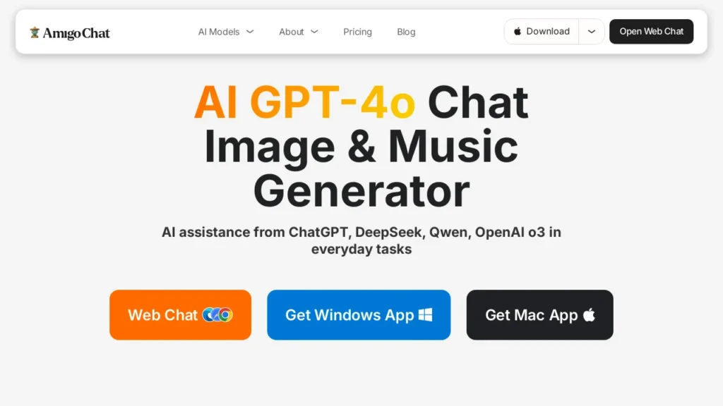 AmigoChat - AI GPT Assistant | Logiciel IA Gratuit