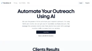 Backlinker.AI | Logiciel IA Gratuit