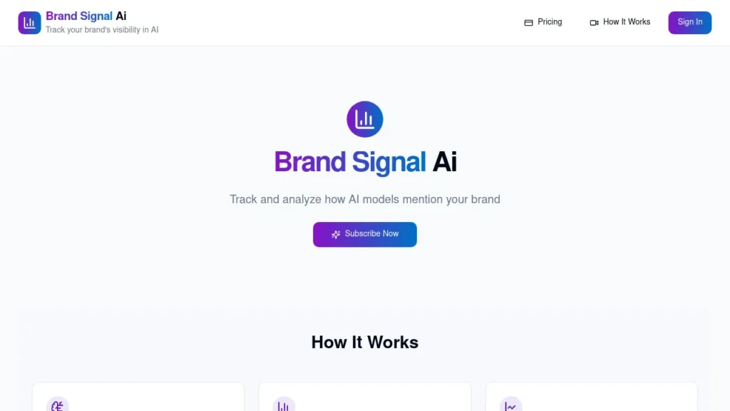 Brand Signal AI | Logiciel IA Gratuit