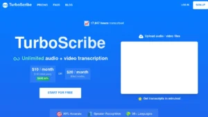 Découvrez TurboScribe | Logiciel IA Gratuit