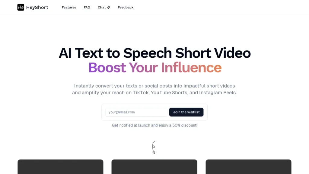 Essayez HeyShort | Logiciel IA Gratuit