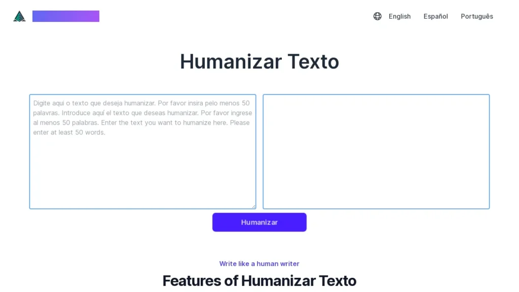Humanizar Texto | Logiciel IA Gratuit