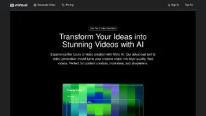 Mirto AI: Transform Your Ideas into Stunning Videos with AI | Logiciel IA Gratuit