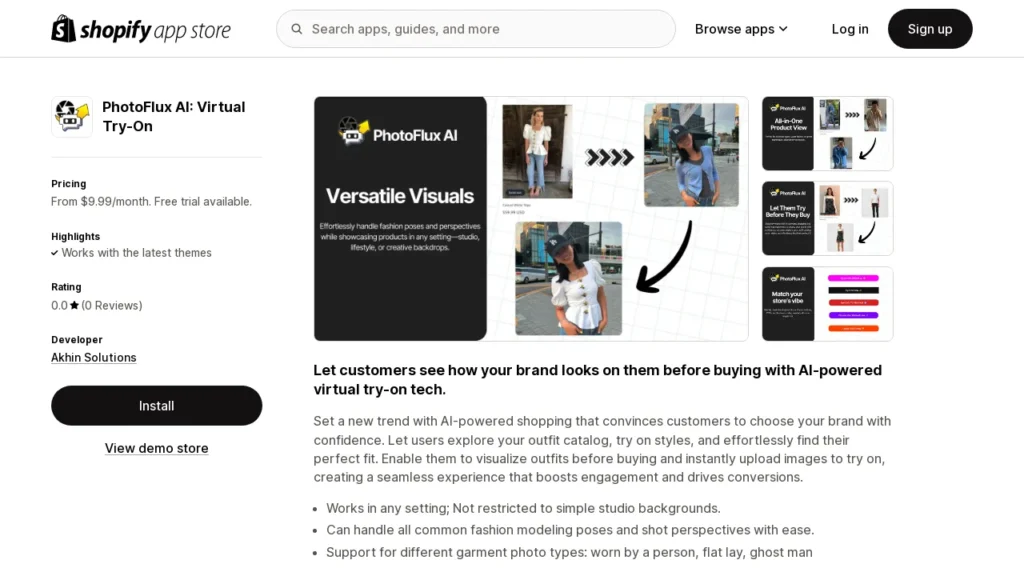 PhotoFlux AI: Virtual Try-On | Logiciel IA Gratuit