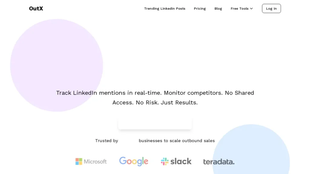 Social listening linkedin | OutX.ai | Logiciel IA Gratuit