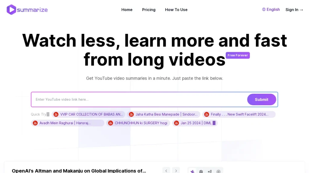 Summarize.ing | Logiciel IA Gratuit