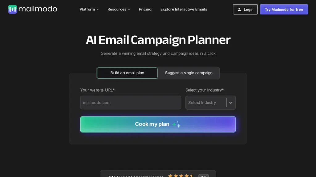 Testez AI Email Campaign Planner | Logiciel IA Gratuit