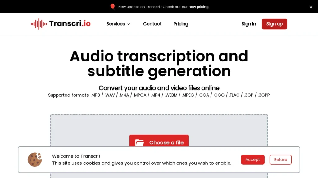 Transcri | Logiciel IA Gratuit