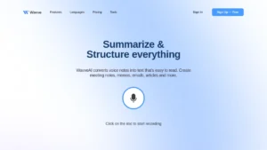 Wavve AI | Logiciel IA Gratuit